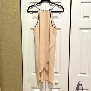Cream colored high neck dress